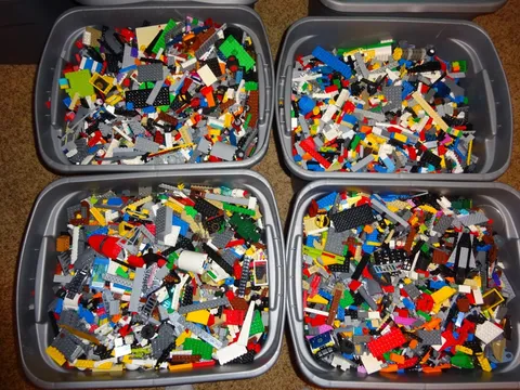 5 LB Bulk LEGO Lot Bricks Parts Pieces Tires Accessories Mixed Box LEGO