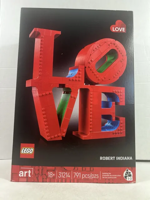 Lego Love By Robert Indiana 31214, 791 pieces!
