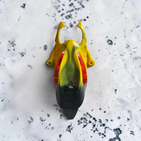 LEGO Bionicle Kanohi Mohtrek Mask 61793pb01 Marbled Black YELLOW Bitil 8696 MOC