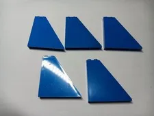 LEGO BULK LOT OF 5 BLUE SLOPE 55° 6X1X5  #30249