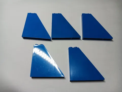 LEGO BULK LOT OF 5 BLUE SLOPE 55° 6X1X5  #30249