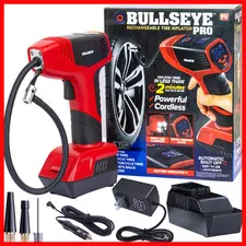 Emson Bullseye Pro Tire Inflator Pressure Gauge Compact And Portable Automatic