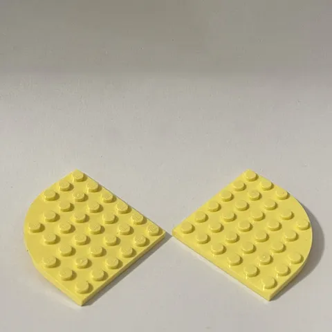 Lego 6003 Light Yellow Replacement Parts Pieces Lot of 2