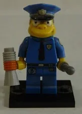 Lego Minifigure Chief Wiggum The Simpsons Series 1 Collectible Figure (71005)