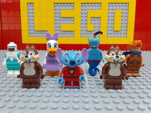 Lego Disney Minifigure Series Stitch Daisy Genie Chip and Dale Figures