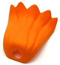 Lego New Orange Minifigure Cape Flexible Rubber Scalloped 5 Points Part