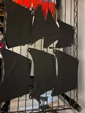 7 Black Sails and Flag From Lego Set 4184 The Black Pearl Complete Set Authentic