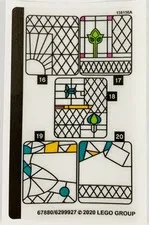 Lego 75980 Sticker Sheet #2 100% Original from Harry Potter Attack on the Burrow