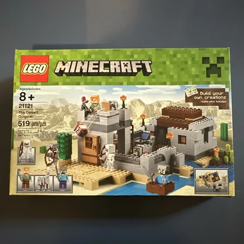 LEGO Minecraft Desert Outpost 21121 Complete 519 pcs w/ Box Age 8+