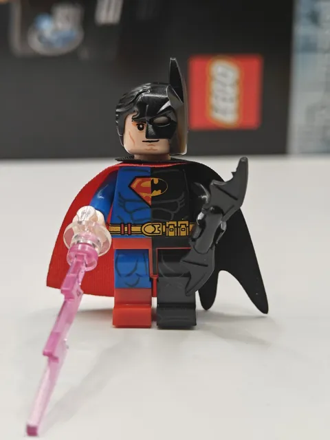 Rare DC Comics Composite Superman Custom Lego Minifigure Joseph Meach Batman