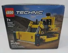 LEGO Technic 42163 Set Heavy-Duty Bulldozer Building Toy 195 pcs Age 7+ Vehicle