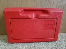 Vintage Lego Plastic Red Storage Carry Case Box