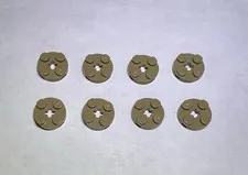 Lego Lot Of 8 Sand Yellow 2x2 Round Plate Plates New City Part