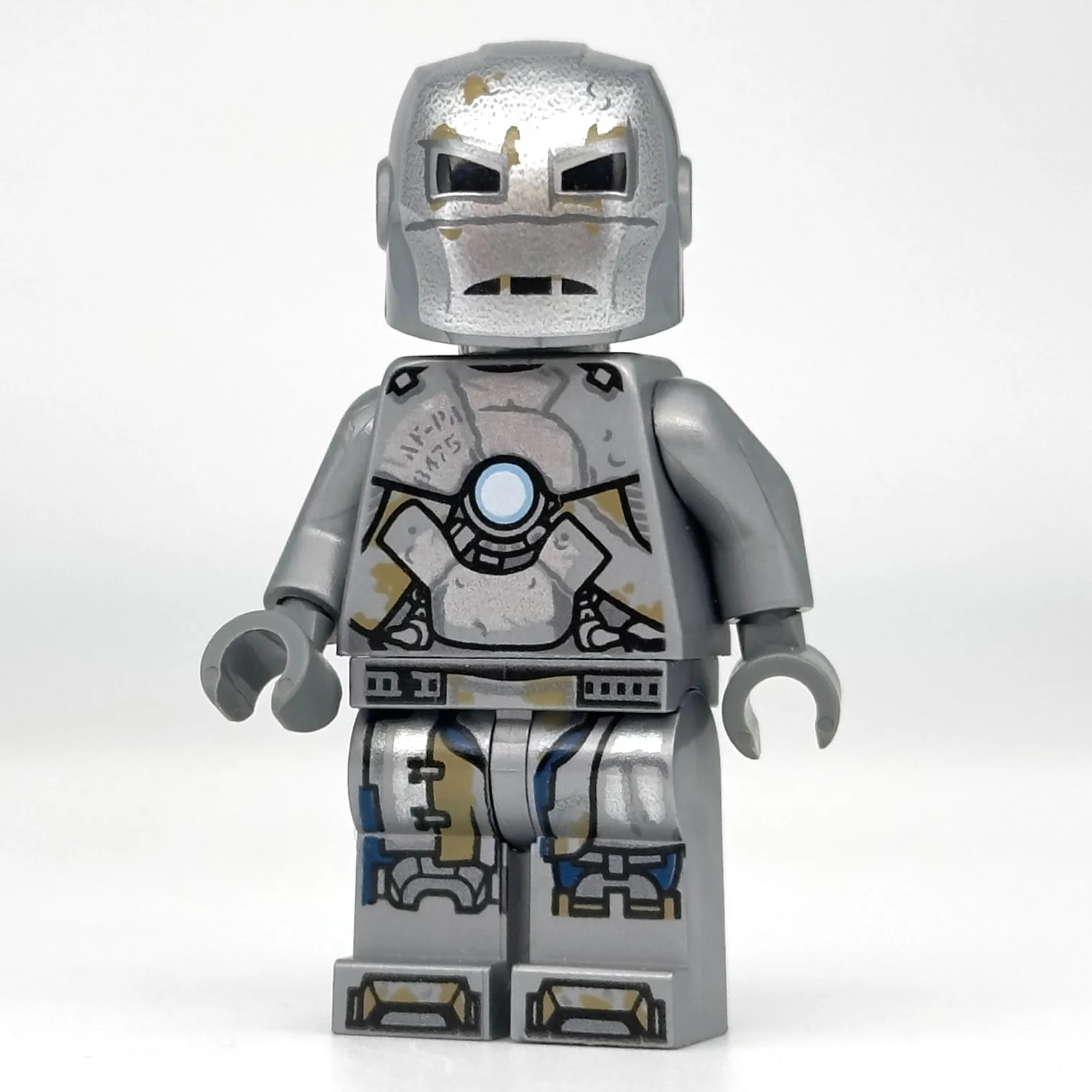 LEGO Iron Man Mark 1 Armor Minifigure Trans-Clear Head sh0565 Set 76125