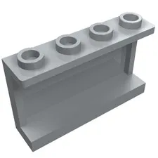 10x LEGO® Part 14718 - Panel 1 x 4 x 2 with Side Supports - Hollow Studs