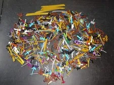 8 Ounce Lot Of Lego Weapons Guns, Knifes, Swords, Bow & arrows Authentic Lego