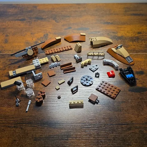 LEGO Star Wars Desert Skiff 9496 Replacement Parts Lot 60+ Pieces Curved Slopes