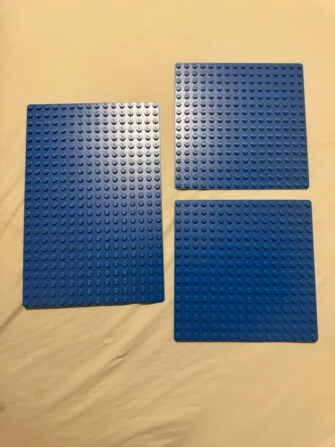 Vintage LEGO-compatible baseplates Bundle - Total of 3 Pieces Only