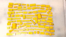 LEGO LOT OF 200 YELLOW & YELLOW COLOR VARIATIONS BLOCKS & SPECIALTY PIECES