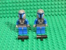 Lot 2 LEGO Blue Death Watch Mandalorian Star Wars Minifigure sw0296 7941 TT88