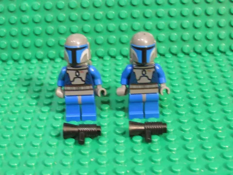 Lot 2 LEGO Blue Death Watch Mandalorian Star Wars Minifigure sw0296 7941 TT88