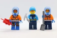 3) Arctic Explorer Lot Male Female 60036 6003 60062 60035 City LEGO® Minifigure