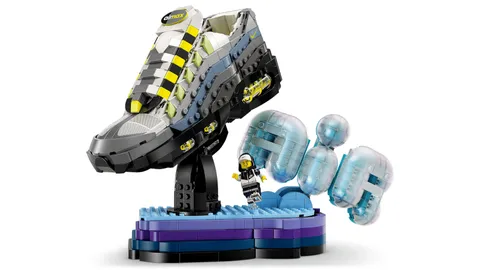 nike air max 95 x lego set built, no box or instructions