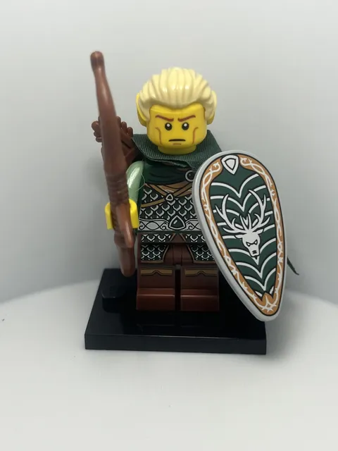 Lego Elf Minifigure Archer Collectible Series 3 CMF Complete w/ Stag Shield