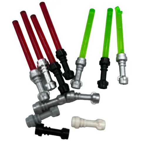 LEGO STAR WARS 12 Piece Lot Mini Figure Lightsabers and Hilts