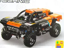 LEGO TECHNIC Neom Mclaren Extreme E Race Car 252 Pieces Orange Black 42166 P