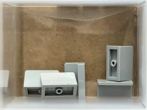 LEGO Parts - Light Bluish Gray Panel 1 x 2 x 2 - No 87552 - QTY 5