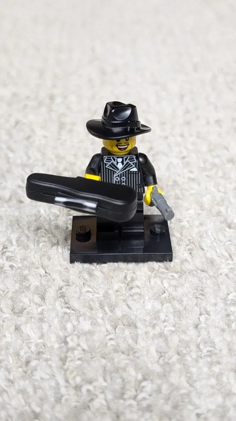 LEGO Minifigure Series 5 Gangster col05-15 Mobster Mafia Violin Case Fedora