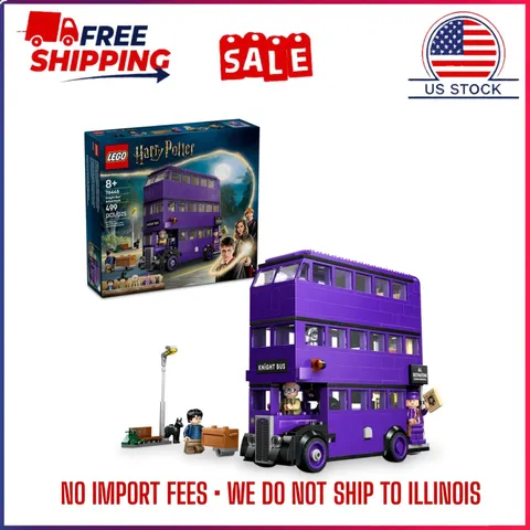 LEGO Harry Potter Knight Bus Adventure 76446 Building Set 5 Minifigures Kids 8+