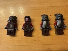 LEGO Minifigure Lot of 4 Uruk-Hai