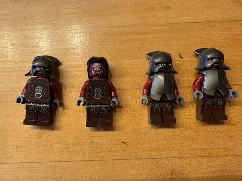 LEGO Minifigure Lot of 4 Uruk-Hai