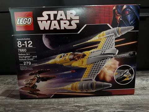 LEGO Star Wars 7660 Naboo N-1 Starfighter & Vulture Droid 30th Anniv 279pc NIB.