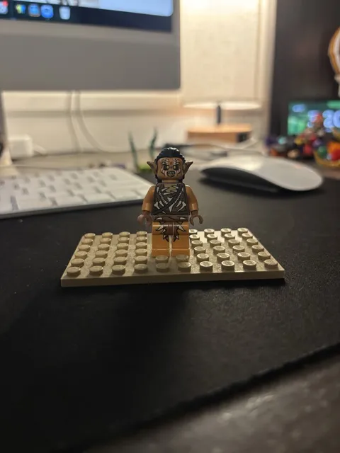 LEGO Gundabad Orc Minifigure With Hair Lord Of The Rings