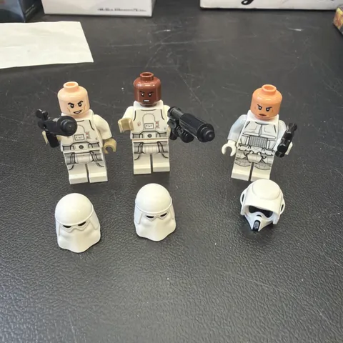 Lego Star Wars Snowtrooper Minifigure Lot Of 3