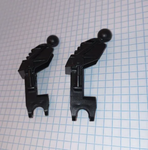 2 Lego 60899 Bionicle Leg Av Matoran Black Leg w/ ball joint In Real Life pics