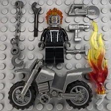 Lego Marvel Super Heroes Minifigure SH0678 Ghost Rider Roberto Robbie Reyes