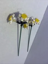 2 LEGO White Common Daisy Botanical Flower from  #10280 Individual Flowers Only