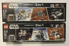 LEGO Star Wars: Microfighter 3 in 1 Super Pack Lot Of 2 (66533 & 66534)