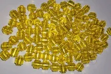 NEW LEGO® 100 Trans Yellow Minifigure Minifig Head Plain  Part