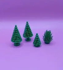 LEGO TREES Lot (4) 3 Trees 1 Bush