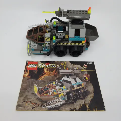 LEGO Rock Raiders 4970 Chrome Crusher - 100% Working Complete + Manual -No Box