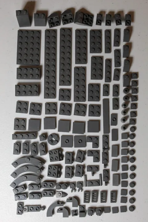 LEGO Parts and Pieces Dark Bluish Gray Assortment #1