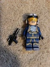 LEGO Star Wars Rebel U-Wing Pilot Minifigure Dark Blue Jumpsuit 