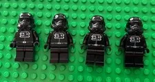 Lego Star Wars Minifigures Tie Fighter Pilot X4 4479 7146 SW0035 Brown Head