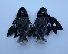 LEGO Harry Potter Dementor Minifigure Black w/ Black Cape (hp155) Two Pack!