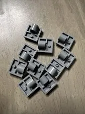 LEGO 10247 Dark Bluish Gray Plate Modified 2x2 w/ Pin Hole Bottom Support x10